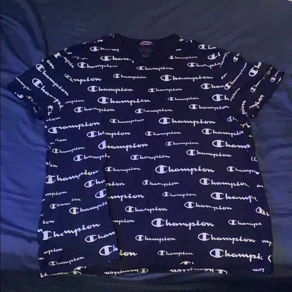 Large Navy Blue Champion Shirt